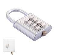 Gym Cremotage with Code - 8/10 Digit Combination Lock for Locker | Resettable Digital Shim for Toolbox, Gym Locker, Fence, Small Lockers Indoor Outdoor, Metal Lock