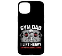 Gym Dad I Lift Heavy And My Wife's Expectations Funny Case for iPhone 15 Plus
