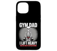 Gym Dad Lift Heavy And Wife's Expectations Skeleton Case for iPhone 15
