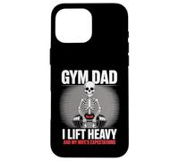 Gym Dad Lift Heavy And Wife's Expectations Skeleton Case for iPhone 16 Pro Max