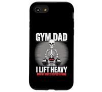 Gym Dad Lift Heavy And Wife's Expectations Skeleton Case for iPhone SE (2020) / 7 / 8