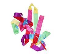 Gym Dance Ribbon Rhythmic Streamer 4M Art Gymnastic Ballet Twirling Rod Christmas for Sports Mixed Color,Gymnastics Accessory