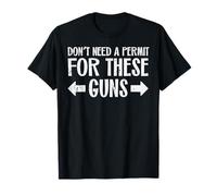 Gym Dont Need Permit for These Guns Funny Workout Men Women T-Shirt