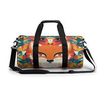 Gym Duffel Bag for Women and Men Fox and Arrow Pattern Print Carryon Gymbag Workout Lightweight Duffel Bags for Travel Sports
