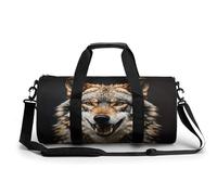 Gym Duffel Bag for Women and Men Hungry Like A Wolf Print Carryon Gymbag Workout Lightweight Duffel Bags for Travel Sports