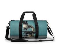 Gym Duffel Bag for Women and Men Microscopy Print Carryon Gymbag Workout Lightweight Duffel Bags for Travel Sports