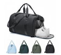 Gym Duffle Bag for Women Carry on Luggage Travel Essentials Airline Approved Personal Item, Black, 2,157.76 Cubic inches