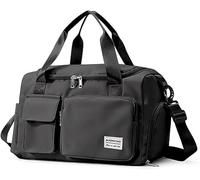 Gym Duffle Bag for Women Men, Sports Backpack with Wet & Shoe Compartment, Fitness Overnight Weekender Bag for Yoga, Swim, Travel