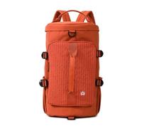 Gym Duffle Bag Lightweight Travel Backpack 25L with Shoe Compartment & Wet Dry Separation, Waterproof Carry On Overnight Weekender Bag for Sports Business Trip Men Women, Orange, S, Modern
