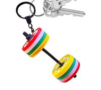 Gym Dumbbell Keychain, Detachable Dumbbell Keychain, Funny Fitness Pendant, Decorative Barbell Charm for Fitness Enthusiast Women Men