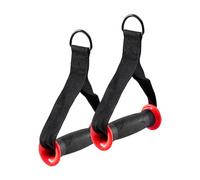 Gym Equipment Cable Handles, Non Slip Cable Pulley, 2 Chambers, Fixed Exercise Handles, Bodybuilding Handle for Gymnastics Training, Pull Ups, Pectola Presses