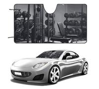 Gym Equipment Car Windshield Sun Shade Keep Car Interior Cool 51"x28" Folding Front Window Sun Shade, Heat Shield for SUV, Truck, Blocks UV