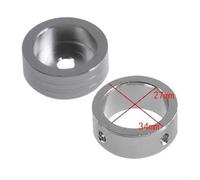 Gym Equipment Handle End Cap Plate for Plate Loaded Machines Suitable for Handles 25mm 27mm 30mm Diameter Aluminum Alloy Material (34x27mm)