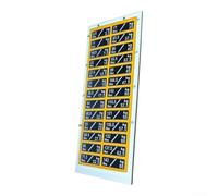 Gym Equipment Tags 2kg Increments Clear KG LB Numbers(2.5kg incremental) | Matte finish reduces glare, 2.5-65kg capacity, bold numbers, for durable plastic, gym essential