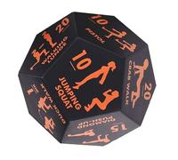 Gym Exercise Dice - 12 Sided Group Fitness Dice Set - Home Sports Accessories Women Men Squats Pushups Lunges