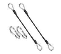 Gym Extension Cable - 26 cm/10.24 Inches 2 x Fitness Extension Forge, Pulley Cable for Pulley, Replacement Gym Pulley Cable for Exercise with Equipment