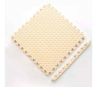 Gym Foam Floor Mats Interlocking Multipurpose EVA Foam Floor Tiles - Floor Pad for Indoor Gym/Playroom/Home Use, 1cm Thick Play Pet Pads(Beige)