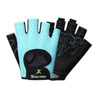Gym Gloves, Lightweight Breathable Workout Gloves, Ultralight Weight Lifting Gloves for Men & Women Home Gym (Blue, M)