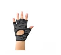 Gym Gloves Men 1 Pair Bodybuilding Half Finger Silicone Non-slip Gym Gloves Weightlifting Dumbbell Sport Training Yoga Fitness Gloves(1 pair white bk B,S)