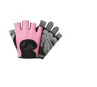 Gym Gloves Men 1Pair Breathable Workout Gloves with Wrist Belt for Gym Fitness Training Exercise Weightlifting Cycling Climbing and Rowing(XG08-Pink,M)