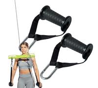 Gym Handle For Cable Machine, Cable Row Brackets For Gym | Tapered Rope Pull Down Grip - Cable Machine Accessories For Thickened Design For Cable Machine And Other Training Equipment