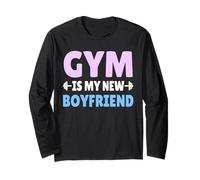 Gym is My New Boyfriend Tshirt Gym Workout Long Sleeve T-Shirt