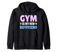 Gym Is My New Boyfriend TShirt Gym Workout Zip Hoodie