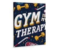 Gym Is My Therap Canvas Wall Art Home Room Decor Pictures