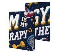 Gym Is My Therap Case Compatible with iPad 10th 9th / 8th / 7th Generation (2021/2020/2019)