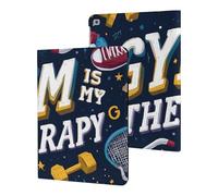 Gym Is My Therap Case Compatible with iPad 10th 9th / 8th / 7th Generation (2021/2020/2019)