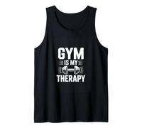 Gym is My Therapy Workout Fitness Motivation Tank Top