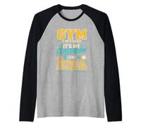 Gym is Not A Subject PE Teacher Physical Education Raglan Baseball Tee