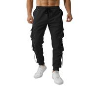 Gym Joggers Men, Men's Casual Trousers for All Seasons Comfortable Straight Leg Design with Multiple Functional Pockets