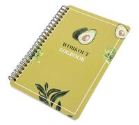 Gym Journal Daily Schedule Notepad Diary Book for Women School Season Decor | Paper Portable Note-taking, Plan Workouts and Body Measurements, Home or Gym Use, Yellow Finish