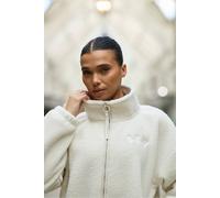 GYM KING Women's Borg Full Zip Cream Cream | Size: 10 Gym King Cream 10