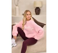 GYM KING Women's Rib Knit Sweatshirt Candy Pink in Cream | Size: 12 Gym King Cream 12