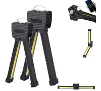 Gym Lamp for Posing,Magnetic Work Light with 180 Degree Folding,180° Portable Gym Lamp for Posing with 7th Gear Dimming and 4 Light Modes,Handheld USB Rechargeable Worklight,Power Bank Camping Light
