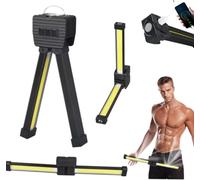Gym Lamp for Posing, Portable Magnet LED Posing Lamp with Hanging Hook, Selfie Light with 180 Degree Folding, USB Rechargeable Flashlight Camping Light,Waterproof LED 7th Gear Dimming Gym for Posing