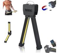 Gym Lamp for Posing, Portable Magnet Led Posing Lamps Waterproof for Gym, 180 Degree Folding Worklight with Hook for Outdoor Gardening, Waterproof LED 7th Gear Dimming Gym for Posing with Hanging Hook