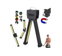 Gym Lamp for Posing,Portable Magnetic LED Flashlight with Hanging Hook,7th Gear Dimming,Magnetic Posing Lamps Gym with 180 Degree Folding,Handheld USB Rechargeable Worklight [Energy Class A]