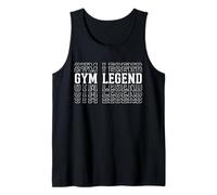 Gym Legend Funny Layered Text Team Player Coach Tank Top