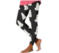 Gym Leggings for Women,Halloween Leggings Women Costume Workout Running Skeleton Bat Pumpkin Tight Stretch Funny Graphic Pants High Waisted Joggers Yoga Tights Festive Versatile Casual Bottoms