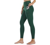 Gym Leggings for Women UK High Waisted Buttery Soft Womens Yoga Pants Workout Sports Running Activewear Leggings with Pockets - 28 Inches Rain Forest Green L