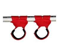 Gym Lifting Straps Barbell Deadlift Booster Belt Fitness Anti-slip Hand Wraps Wrist Straps Fitness Training Auxiliary Belt (Red, Medium)