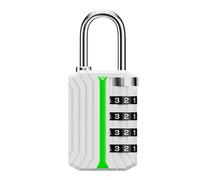 Gym Locker Lock,with Glow-in-the-Dark Signs - Zipper Lock - for Gate Patio Porch Office Warehouse Moving Hiking Backpacking