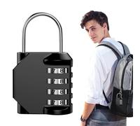 Gym Locker Padlock, Code Locks | Combination Locker Padlock | 4 Digit Resettable Luggage Padlocks, Small Combination Padlock High Security