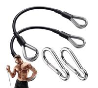 Gym Machine Cable Extension - 2 Pack Pulley ,Workout Cables, Stainless Steel Fitness Gear | Strength Training Accessory for Home Gym Exercise Muscle Building Smooth Movement Durable Secure