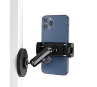 Gym Magnetic Phone Holder Mount with 360° Adjustable Dual Ballhead Magic Arm, Magnet Base Phone Mount for Gym Equipment, Refrigerator, or Any Ferrous Metal Surface, Compatible with All Smartphones