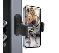 Gym Magnetic Phone Holder, Workout Essentials Gift for Men Women, 360° Adjustable Magnetic Phone Mount, Golf Cart Accessories, Compatible with 4.7-6.8" Smartphone, Black