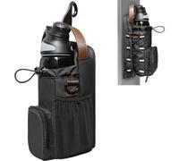 Gym Magnetic Sports Bag - Magnetic Bottle Holder with Phone Pocket, Magnetic Bottle Holder, Portable Bag for Adder to Metal Structures (Easy to Access) (Black-2)